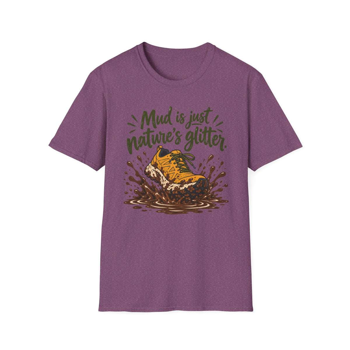 Mud Is Just Nature's Glitter Yellow Shoe T-Shirt